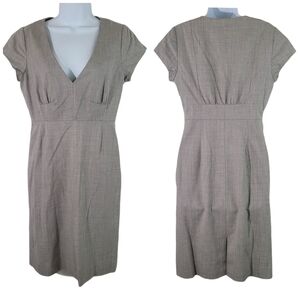 J. Crew Taupe Midi Dress